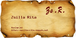 Zsilla Rita névjegykártya